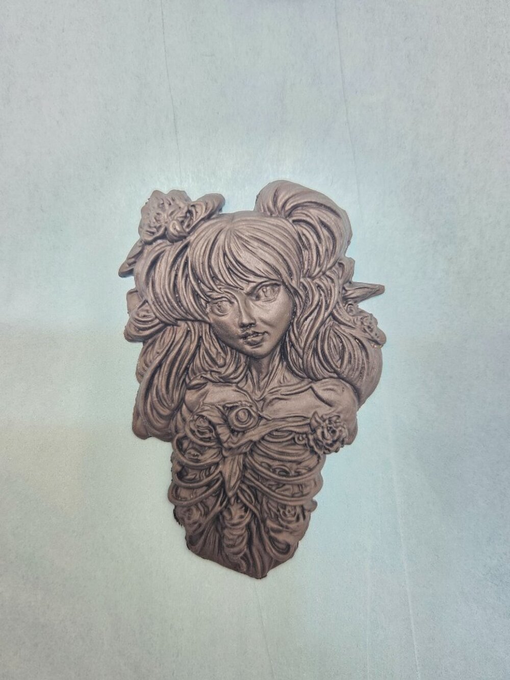 Silicone Mold - Floral Skeleton Girl Design